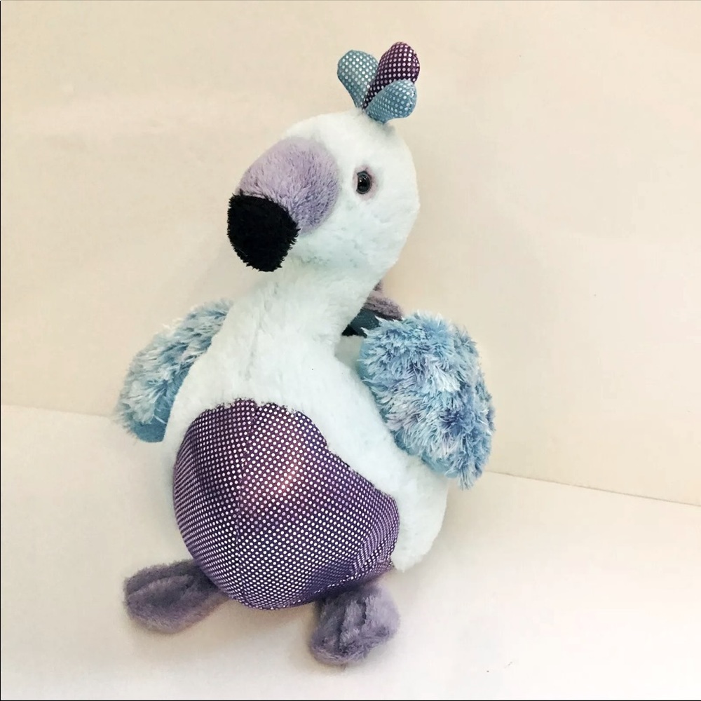 Webkinz Blufadoodle Blue Purple Peacock Bird Plush Stuffed Animal